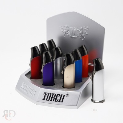 SCORCH TORCH 61545-1 EASY GRIP PRESS WITH CIGAR PUNCH STDS35 9CT/ DISPLAY
